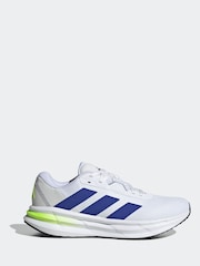 adidas White/Blue Galaxy 7 Running Trainers - Image 1 of 9