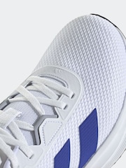 adidas White/Blue Galaxy 7 Running Trainers - Image 8 of 9