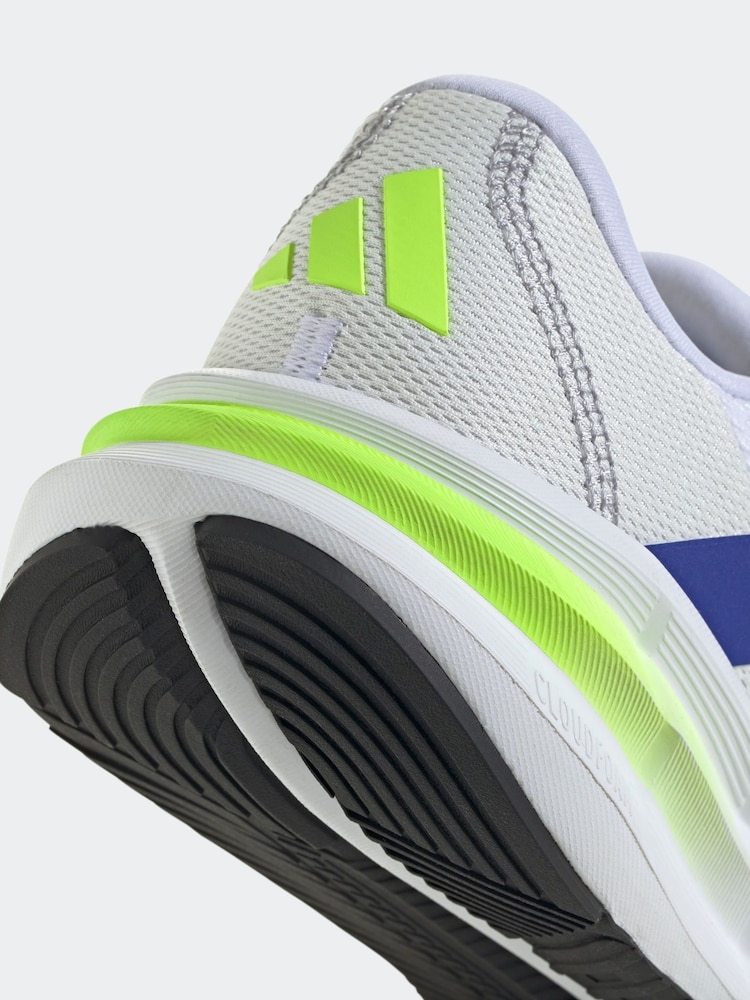 adidas White/Blue Galaxy 7 Running Trainers - Image 9 of 9