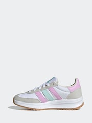 adidas White/Pastel Run 70s 2.0 Trainers - Image 10 of 17