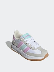 adidas White/Pastel Run 70s 2.0 Trainers - Image 11 of 17
