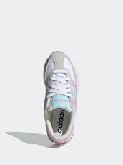 adidas White/Pastel Run 70s 2.0 Trainers - Image 15 of 17
