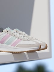 adidas White/Pastel Run 70s 2.0 Trainers - Image 2 of 17