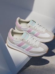 adidas White/Pastel Run 70s 2.0 Trainers - Image 4 of 17