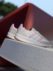 adidas White/Pastel Run 70s 2.0 Trainers - Image 5 of 17