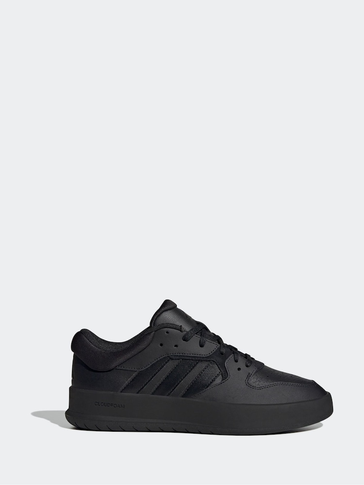 adidas Black Court 24 Trainers - Image 1 of 8