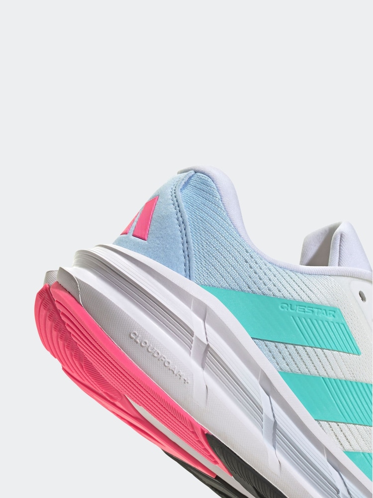 adidas White Questar 3 Trainers - Image 16 of 16