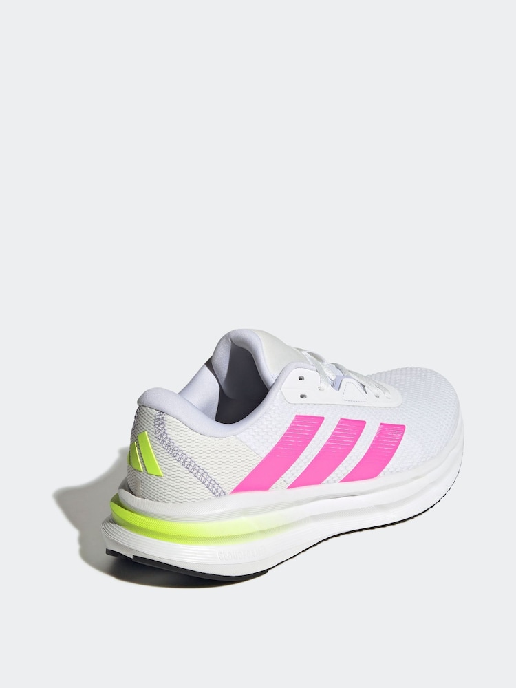 adidas White Galaxy 7 Trainers - Image 4 of 10