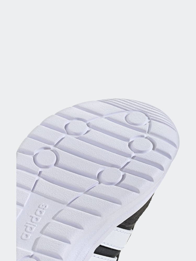 adidas Black/White Run 70s 2.0 Hook and Loop Kids Trainers - Image 10 of 10 adidas Black/White Run 70s 2.0 Hook and Loop Kids Trainers - Image 10 of 10