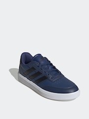 adidas Blue Courtblock Trainers - Image 3 of 10