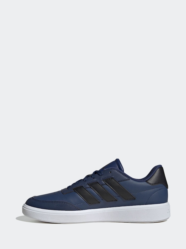 adidas Blue Courtblock Trainers - Image 3 of 10