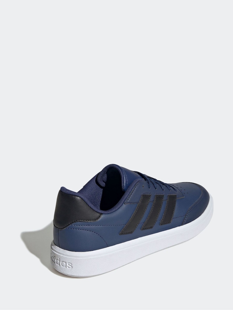 adidas Blue Courtblock Trainers - Image 4 of 10