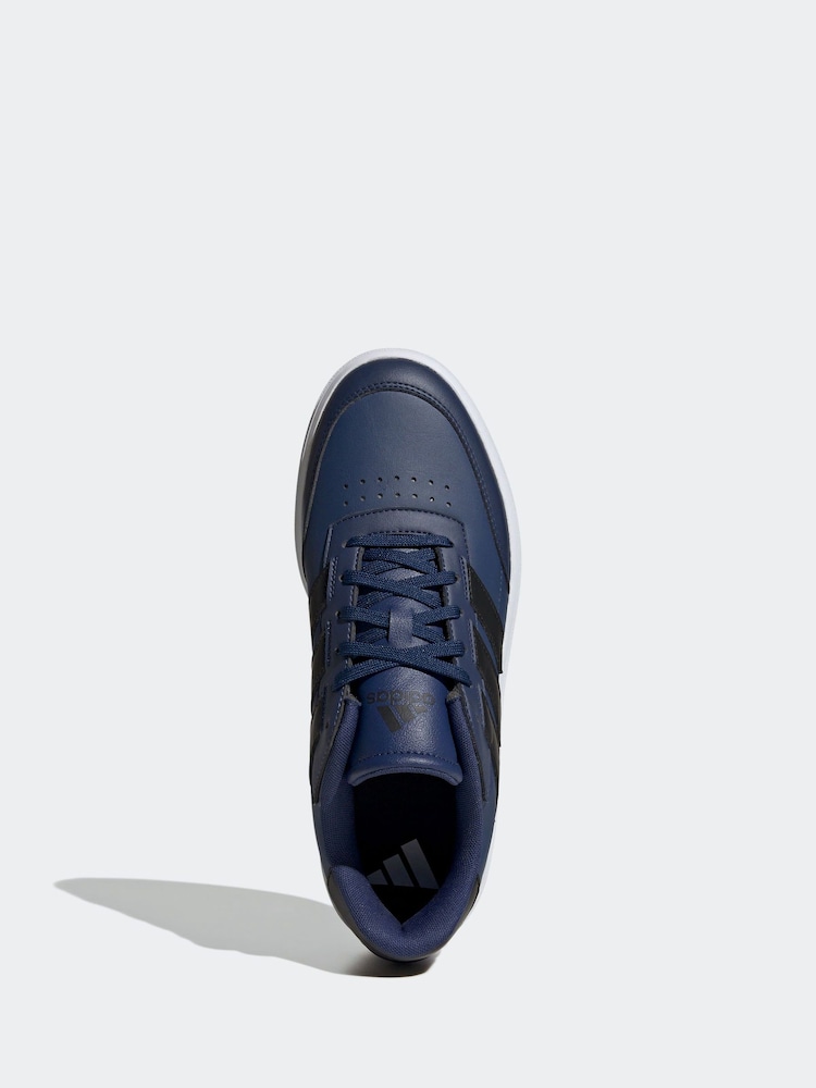 adidas Blue Courtblock Trainers - Image 6 of 10