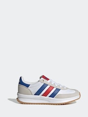 adidas White/Navy Run 70s 2.0 Trainers - Image 1 of 10