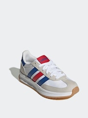 adidas White/Navy Run 70s 2.0 Trainers - Image 2 of 10