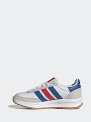 adidas White/Navy Run 70s 2.0 Trainers - Image 3 of 10