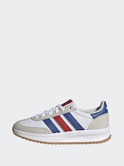 adidas White/Navy Run 70s 2.0 Trainers - Image 5 of 10