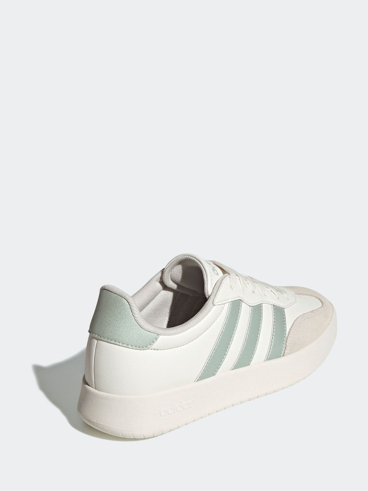 adidas White Barreda Trainers - Image 4 of 9