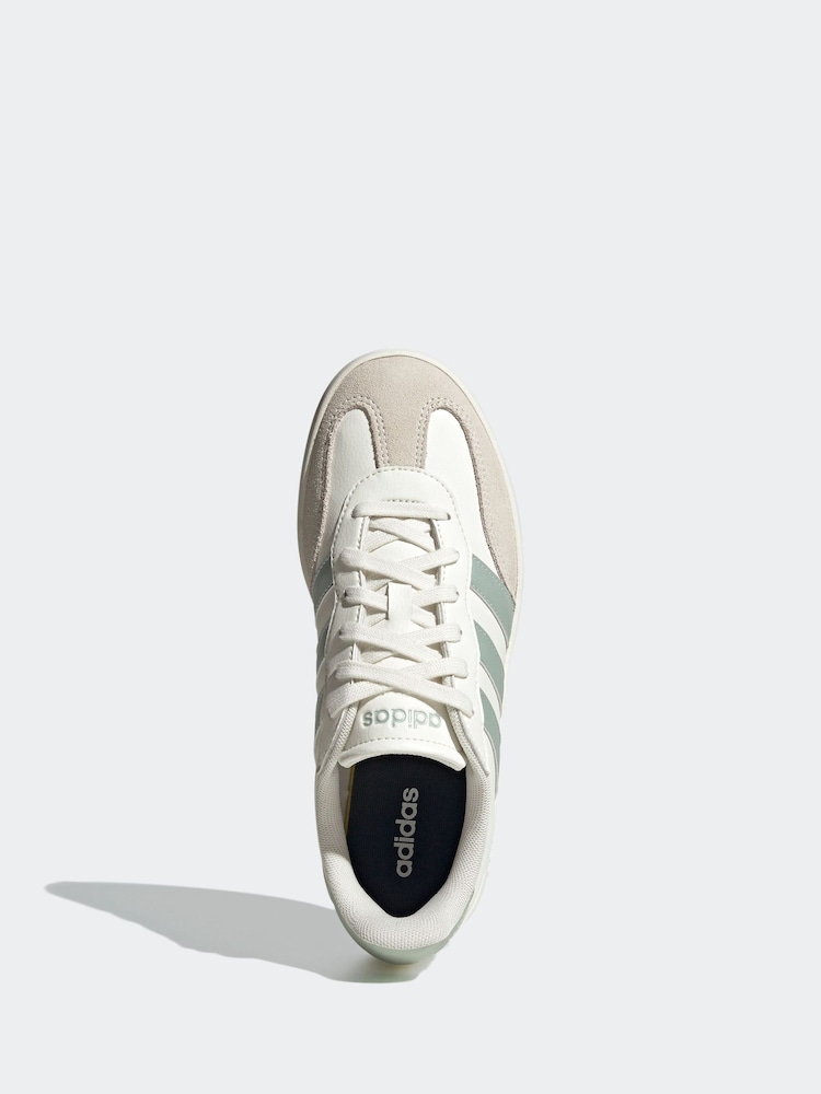adidas White Barreda Trainers - Image 6 of 9