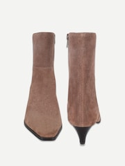 Hellbraun - Off The Hook Pheonix Suede Kitten Heel Ankle Boots - Bild 4 von 6