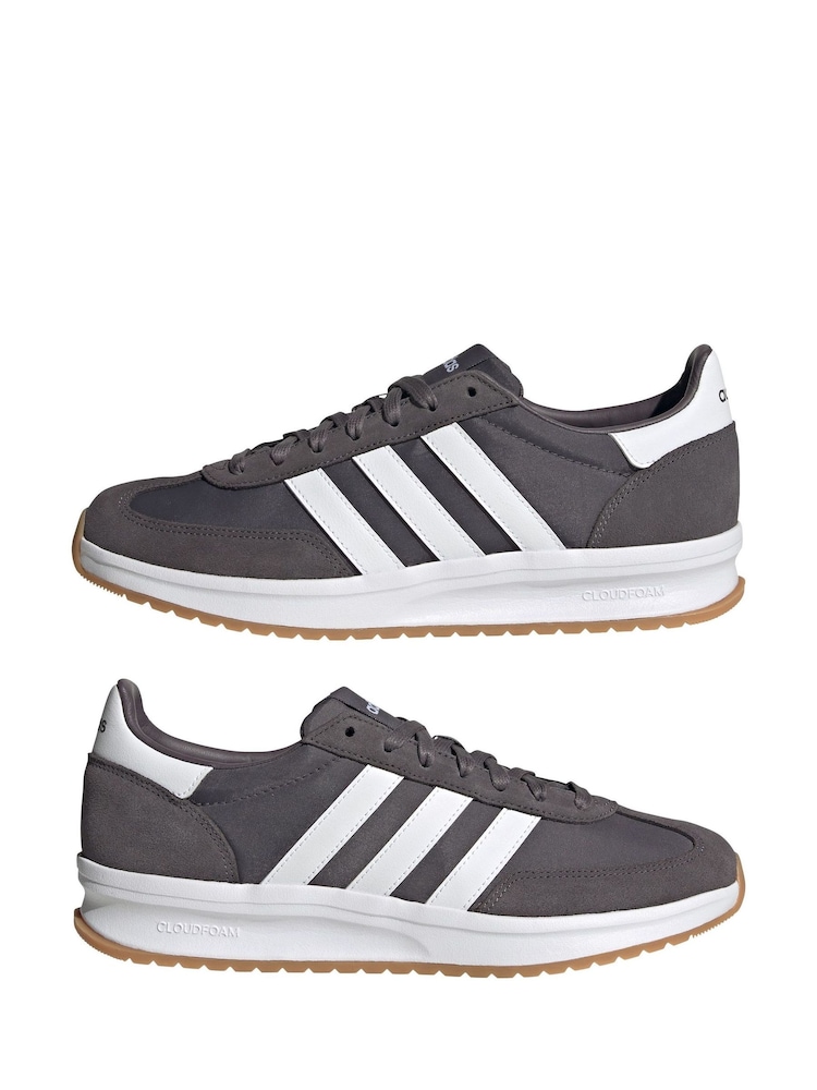 adidas Grey Run 72s Trainers - Image 5 of 9