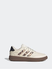 adidas White Courtblock Shoes - Image 1 of 1