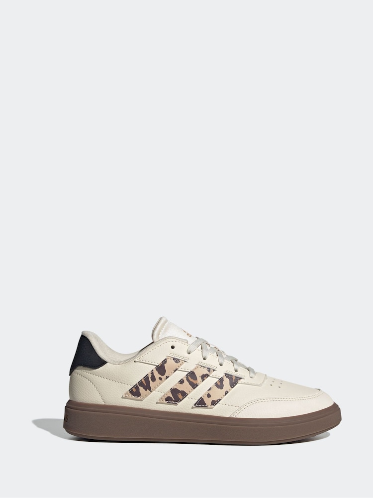 adidas White Courtblock Shoes - Image 1 of 1