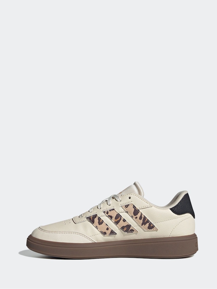adidas White Courtblock Shoes - Image 2 of 9