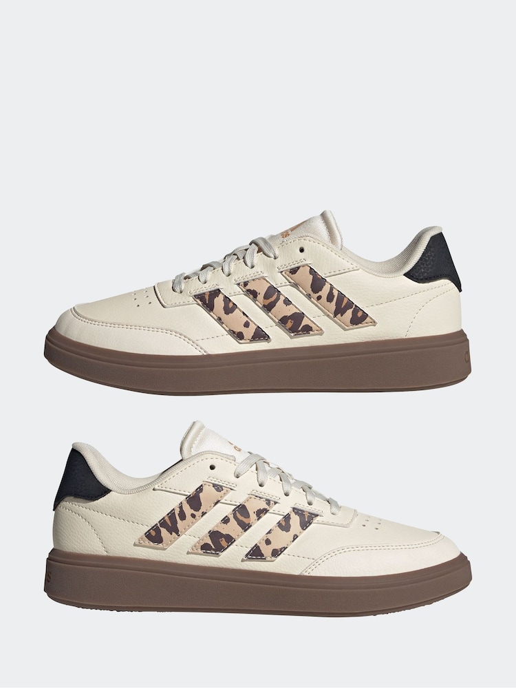 adidas White Courtblock Shoes - Image 9 of 9
