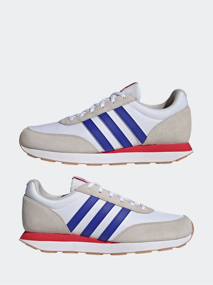 adidas White Run 60s Trainers - Image 5 of 10