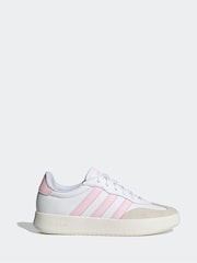 adidas White/Grey Barreda Animal Print Trainers - Image 1 of 9