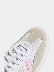 adidas White/Grey Barreda Animal Print Trainers - Image 8 of 9