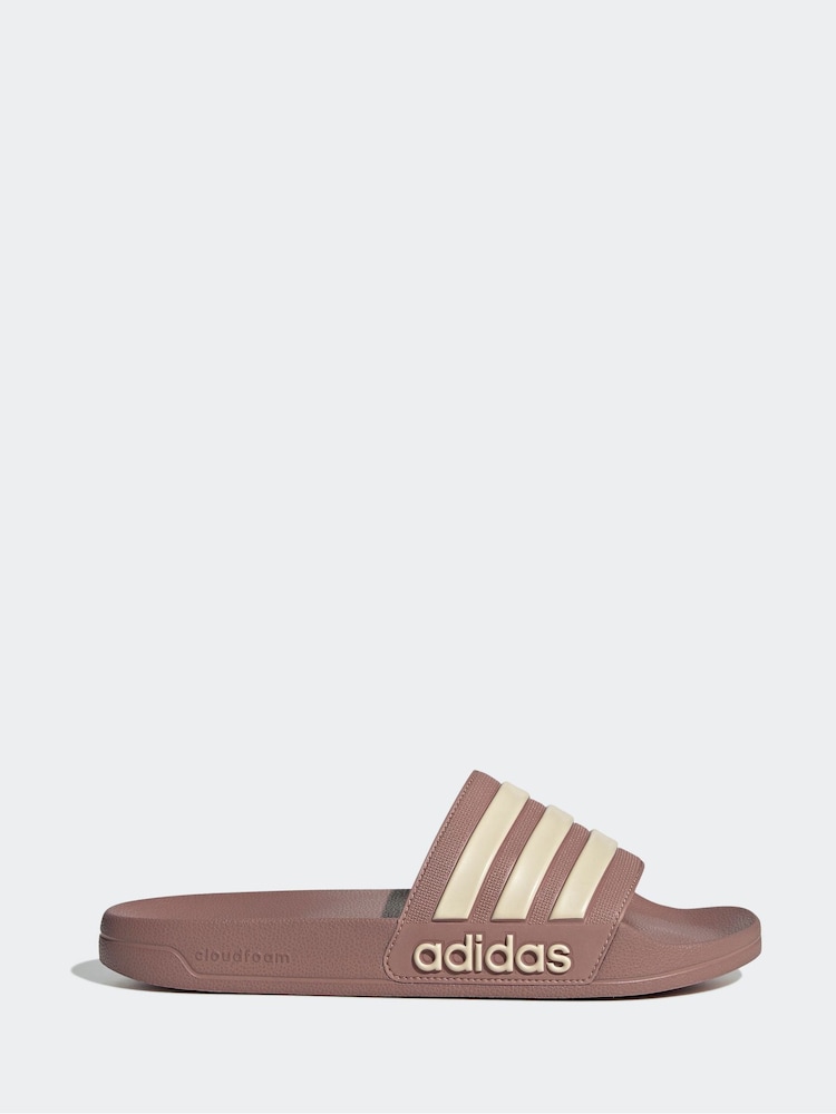 adidas Red Adilette Shower Slides - Image 1 of 9