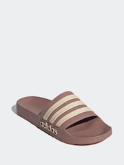 adidas Red Adilette Shower Slides - Image 3 of 9