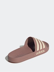adidas Red Adilette Shower Slides - Image 4 of 9