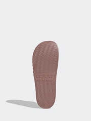 adidas Red Adilette Shower Slides - Image 7 of 9