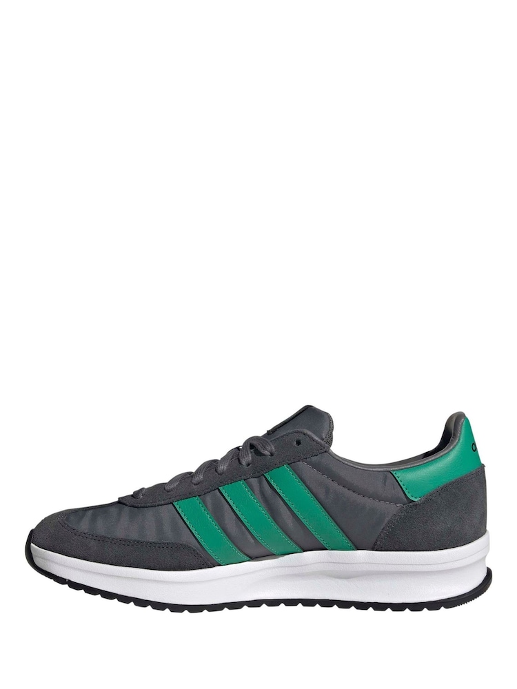 adidas Black/Green Run 72s Trainers - Image 2 of 9