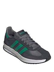 adidas Black/Green Run 72s Trainers - Image 3 of 9