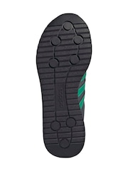 adidas Black/Green Run 72s Trainers - Image 6 of 9