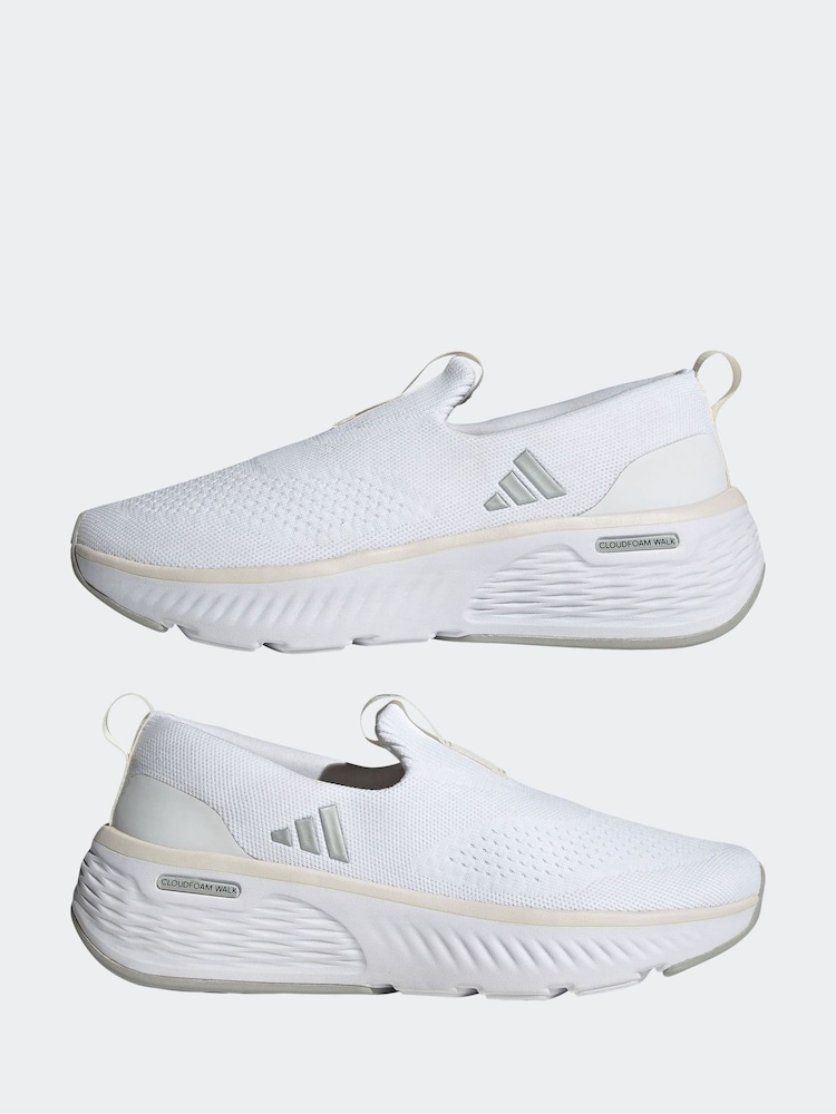 adidas White Cloudfoam Go Lounger Shoes - Image 3 of 10