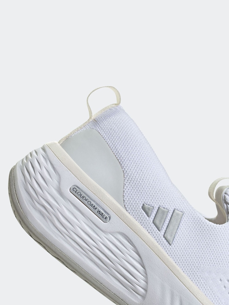 adidas White Cloudfoam Go Lounger Shoes - Image 6 of 10