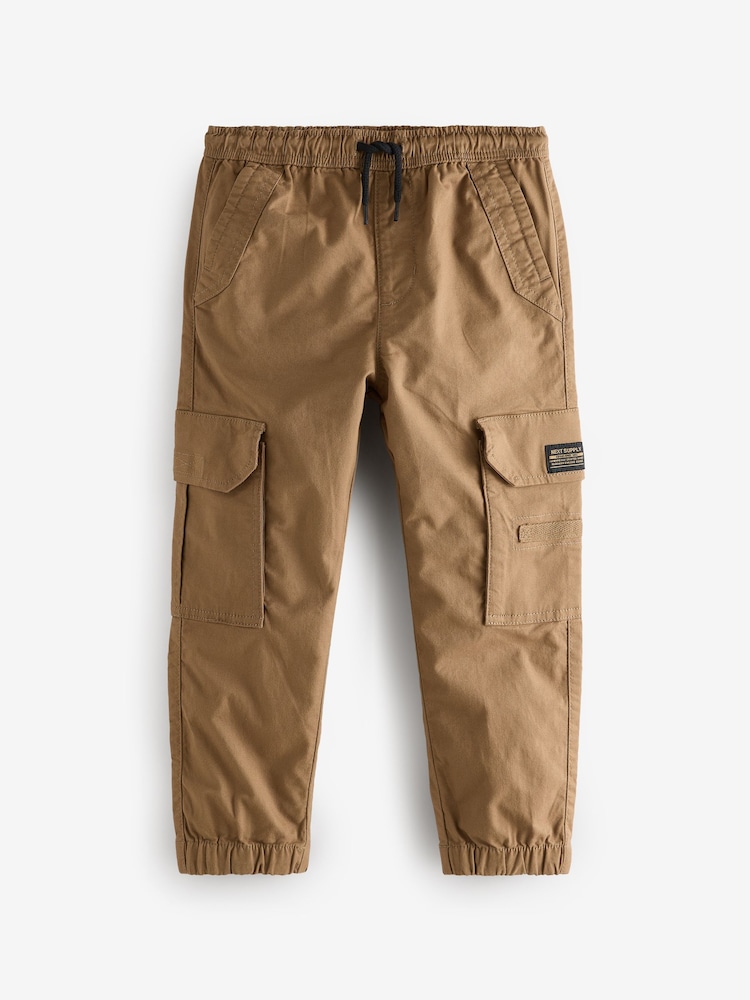 Tan Brown Cargo Trousers (3-16yrs) - Image 1 of 4