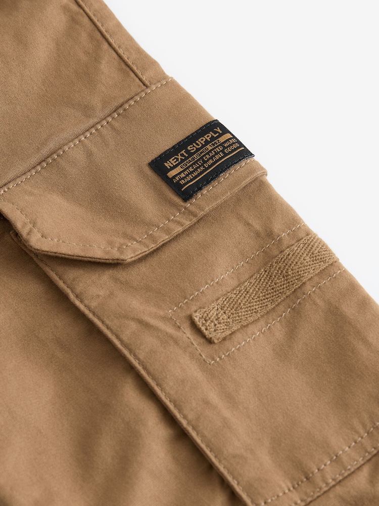 Tan Brown Cargo Trousers (3-16yrs) - Image 4 of 4