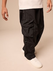 Black Baggy Pocket Cargo Trousers (3-16yrs) - Image 1 of 9