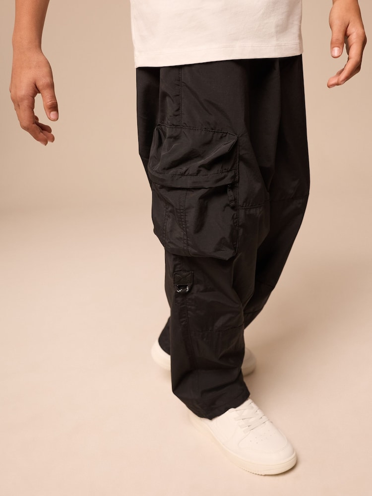 Black Baggy Pocket Cargo Trousers (3-16yrs) - Image 1 of 9
