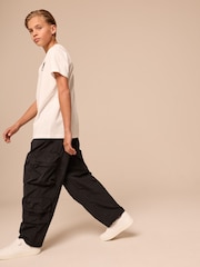 Black Baggy Pocket Cargo Trousers (3-16yrs) - Image 2 of 9