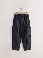 Black Baggy Pocket Cargo Trousers (3-16yrs) - Image 7 of 9
