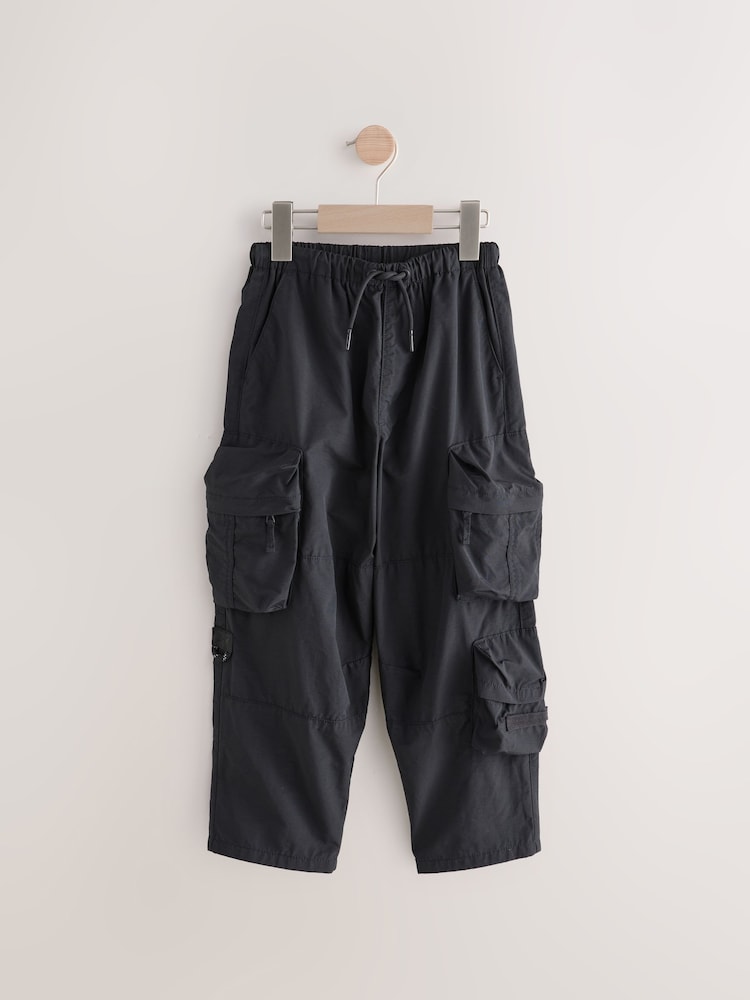 Black Baggy Pocket Cargo Trousers (3-16yrs) - Image 7 of 9