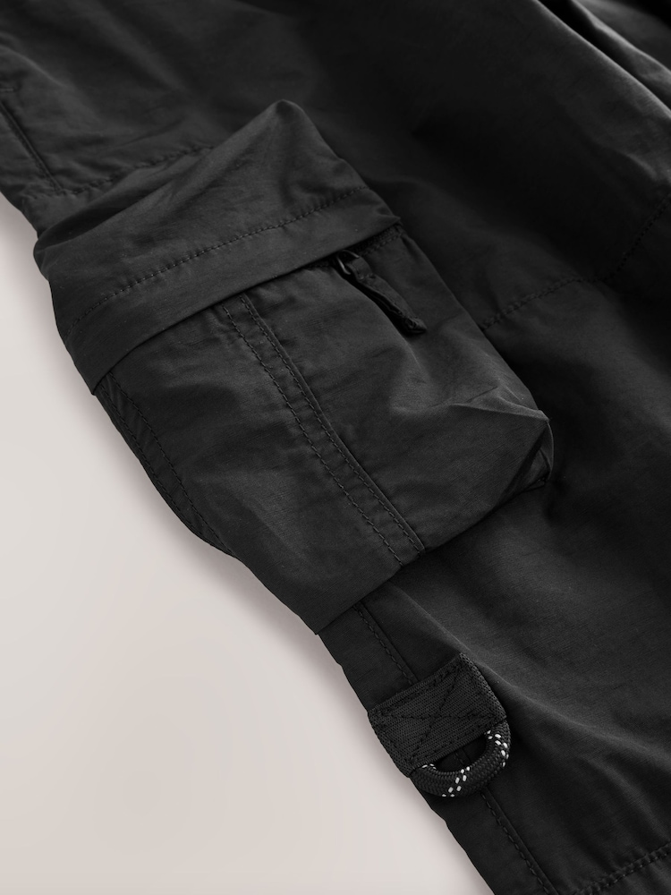 Black Baggy Pocket Cargo Trousers (3-16yrs) - Image 9 of 9