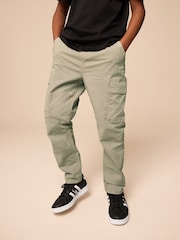 Neutral Tapered Leg Cargo Trousers (3-16yrs) - Image 1 of 10